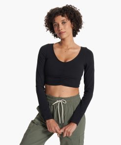 Long Sleeve Ruched Bra
