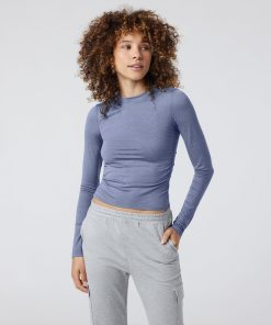 Long Sleeve Halo Ruched Tee