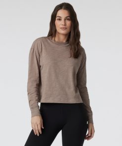 Long Sleeve Sunset Mock Tee