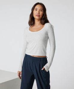 Long Sleeve Plie Top