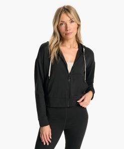 Granite Cropped Hoodie