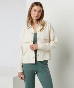 Mackenzie Cropped Shirt Jacket